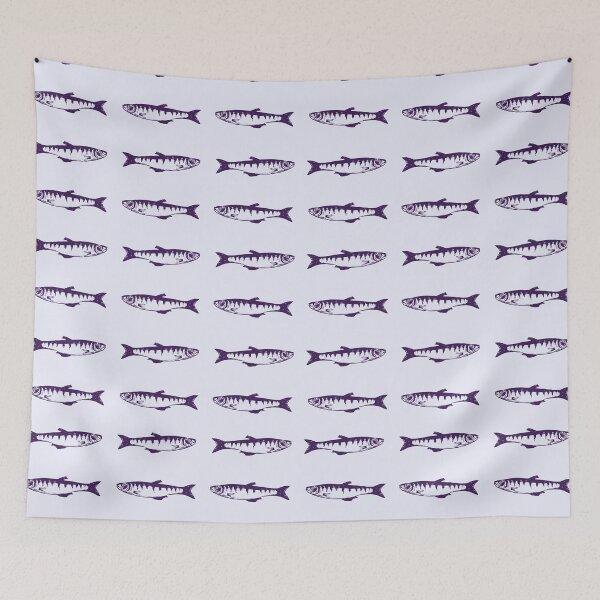 Item preview, Purple fish pattern designed and sold by Thegentleshop.