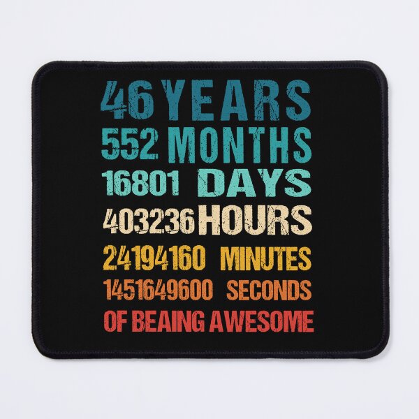 Item preview, 46th  Birthday Dad and Mom Shirt 46 Years Old Being Awesome T-Shirt, Gift for birthday party designed and sold by Tidasse ⭐⭐⭐⭐⭐.