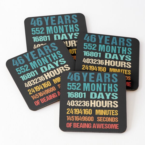 Item preview, 46th  Birthday Dad and Mom Shirt 46 Years Old Being Awesome T-Shirt, Gift for birthday party designed and sold by Tidasse ⭐⭐⭐⭐⭐.