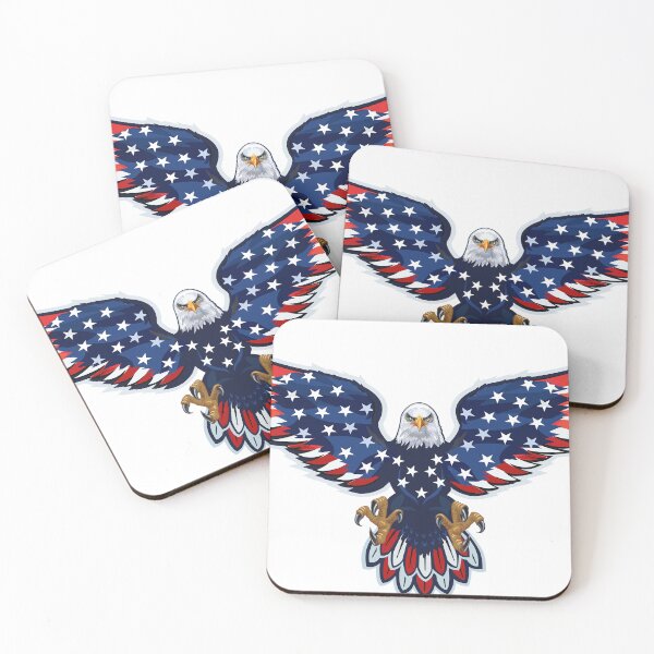 Item preview, Bald Eagle American Flag Pattern designed and sold by DonaldsGraphics.