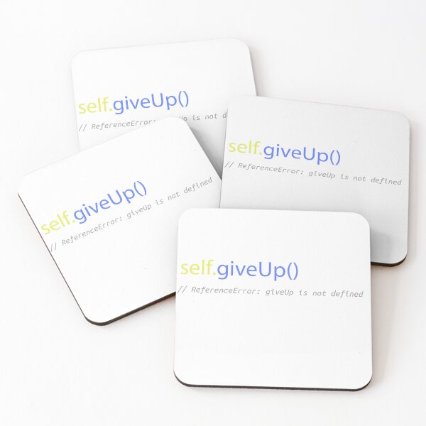 Item preview, Funny programming Quote Self Give Up Reference Error,Coding  designed and sold by ylahmouidi.
