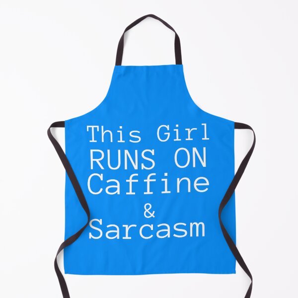 Item preview, funny This Girl Runs On Caffine & Sarcasm designed and sold by Targa none.