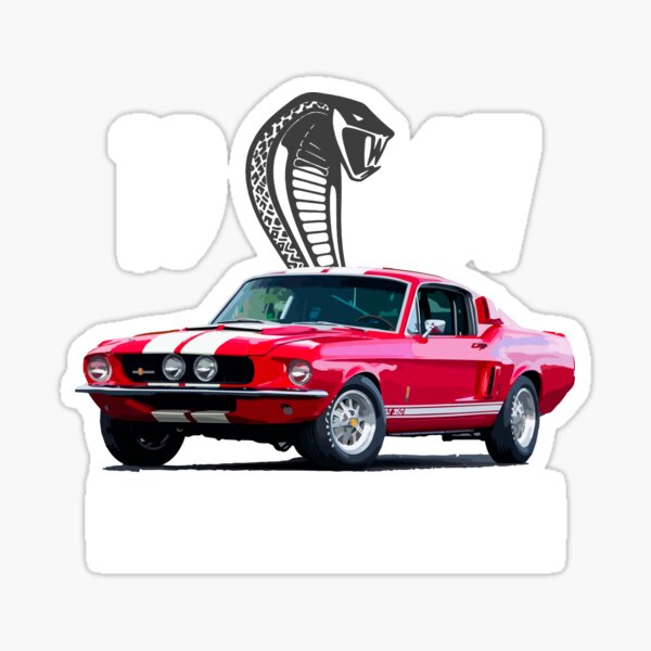 1967 Shelby Gt350 Mustang Fastback Collector Car T Sticker By Fromthe8tees Redbubble 7060