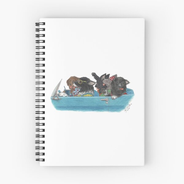 Item preview, Newfies on a Road Trip designed and sold by Peg Drew That.