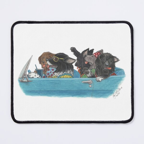 Item preview, Newfies on a Road Trip designed and sold by Peg Drew That.