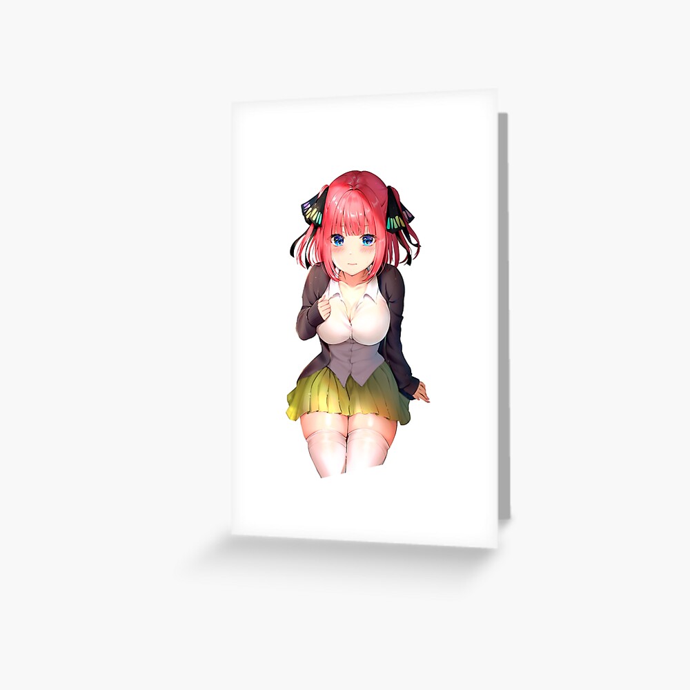 Waifu Nino Nakano Bikini The Quintessential Quintuplets Greeting Card By Ecchigirls Redbubble