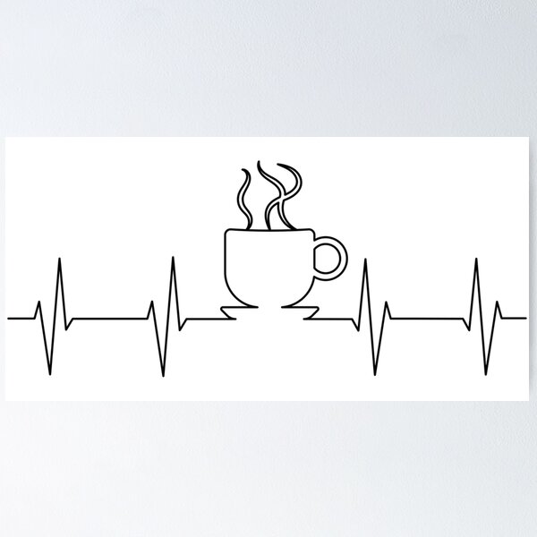 Item preview, Heartbeat Coffee - Coffee Lover designed and sold by TheEndlessStore.