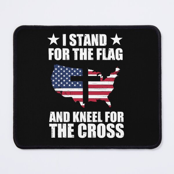 Item preview, Stand For The Flag Kneel For The Cross designed and sold by DadJokeDescript.