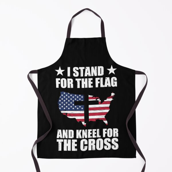Item preview, Stand For The Flag Kneel For The Cross designed and sold by DadJokeDescript.