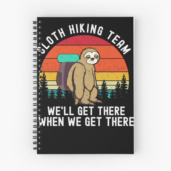 Item preview, Sloth Hiking Wild Traveller designed and sold by DadJokeDescript.