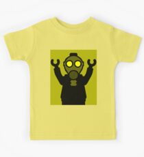 Apocalyse Minifigure wearing Gasmask Kids Tee