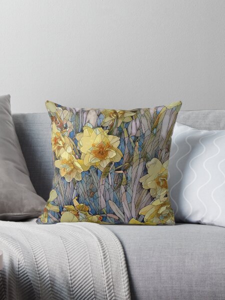 Item preview, Sabrina Farmer Art - Daffodils Mosaic designed and sold by sabrinart42.