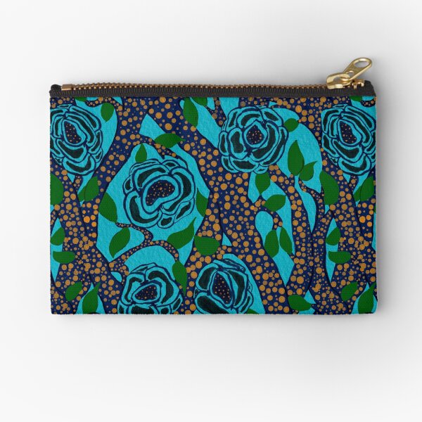 Art Deco Samarkande E. A. Séguy inspired Oriental Climbing Vines and Flowers Pattern Zipper Pouch