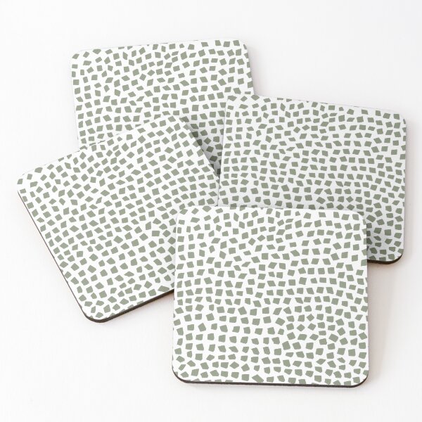 Item preview, Green and White Abstract Art designed and sold by ArticraftShop.