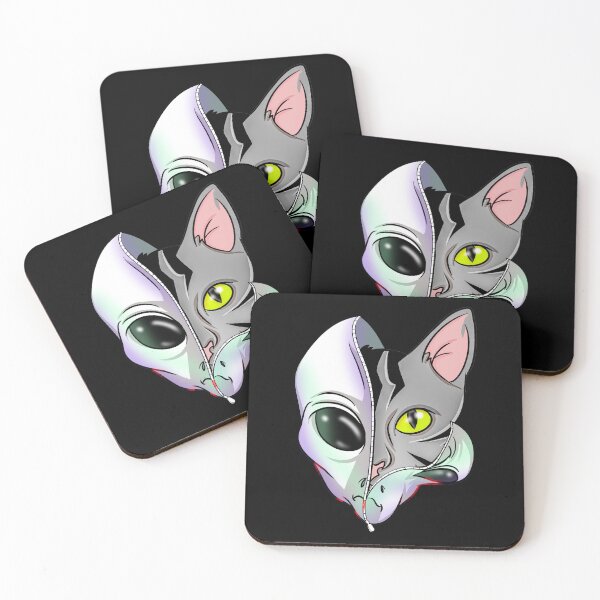 Item preview, Space Alien Cat designed and sold by BlackSheepEllis.