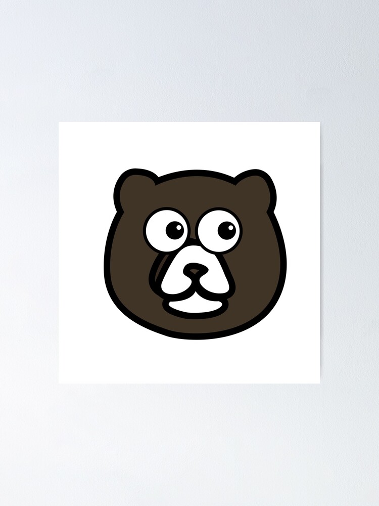 Póster «Lindo oso pardo de dibujos animados» de Maskcloth | Redbubble Póster «Lindo oso pardo de dibujos animados» de Maskcloth | Redbubble