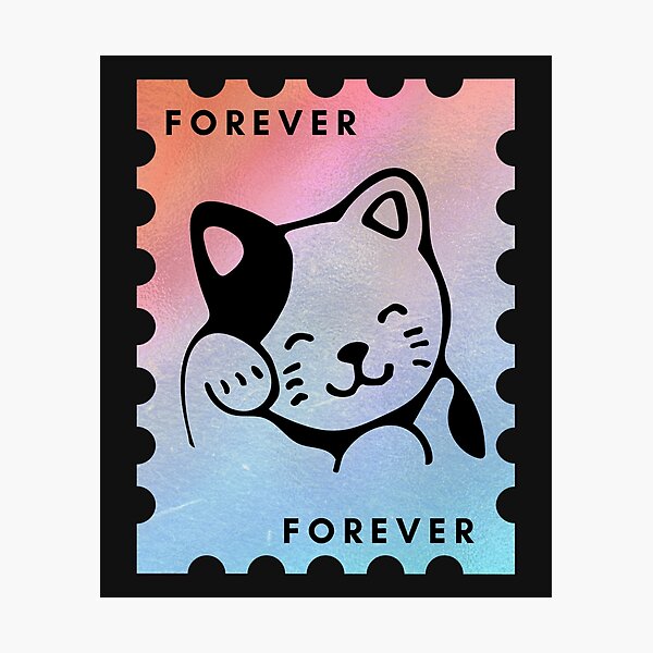 Item preview, Forever Cat Stamp designed and sold by PurrfectLuv.