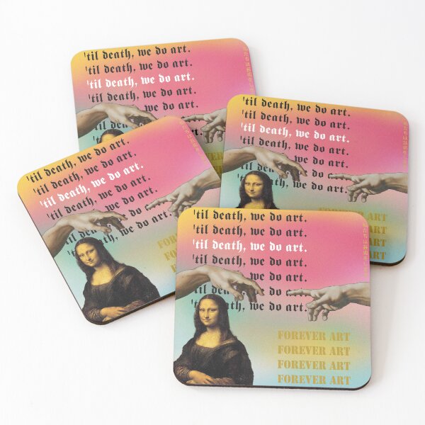 Item preview,  'Til Death, we do art. Forever Art. the creation of Adam. Monalisa. designed and sold by TZBINOU.