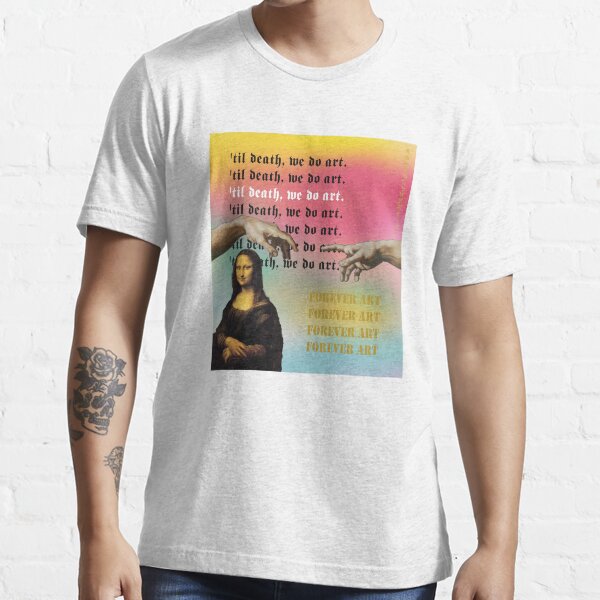 We Do Art 'Till Death Painting minimalist Mens T-Shirt Edgy 