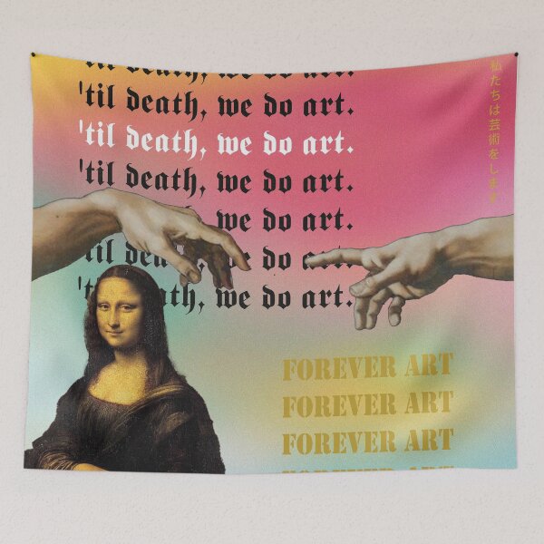 Item preview,  'Til Death, we do art. Forever Art. the creation of Adam. Monalisa. designed and sold by TZBINOU.