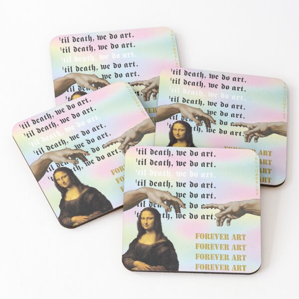 Item preview,  'Til Death, we do art. Forever Art. the creation of Adam. Monalisa. designed and sold by TZBINOU.