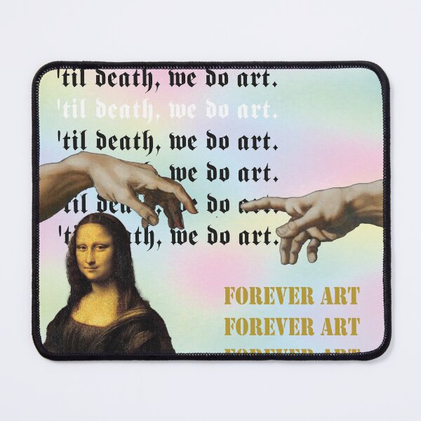 Item preview, 'Til Death, we do art. Forever Art. the creation of Adam. Monalisa. designed and sold by TZBINOU.