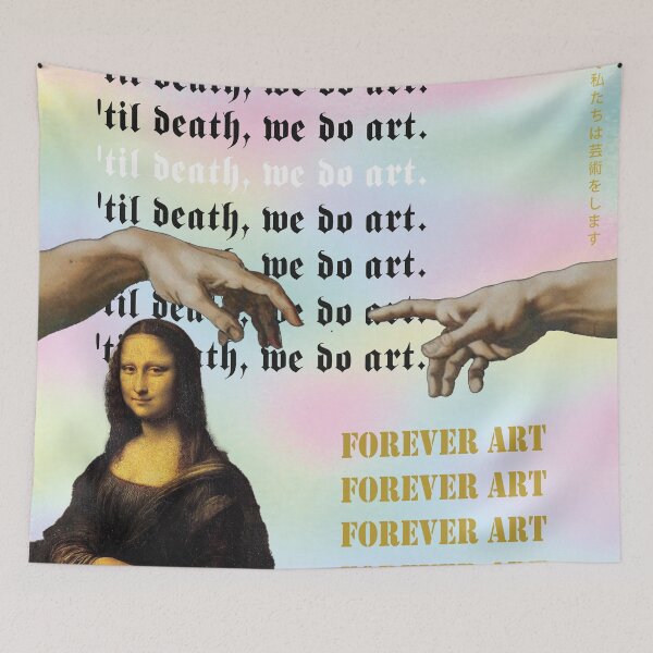 Item preview,  'Til Death, we do art. Forever Art. the creation of Adam. Monalisa. designed and sold by TZBINOU.