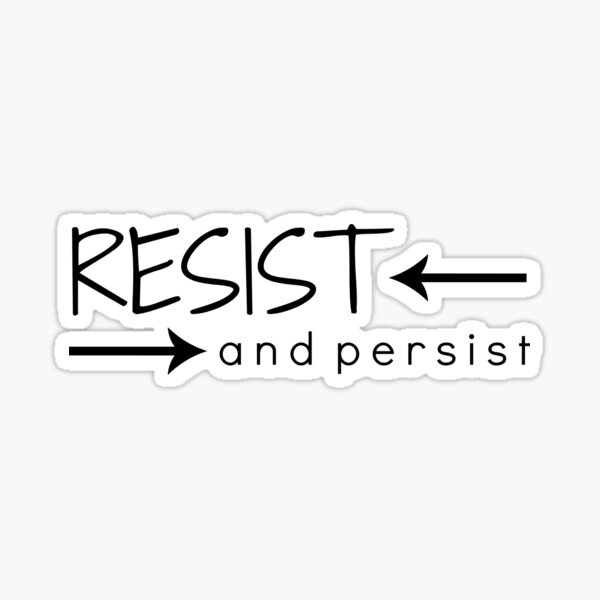 Vista previa del artículo con la obra «Resistir y persistir», diseñado y vendido por nyah14.