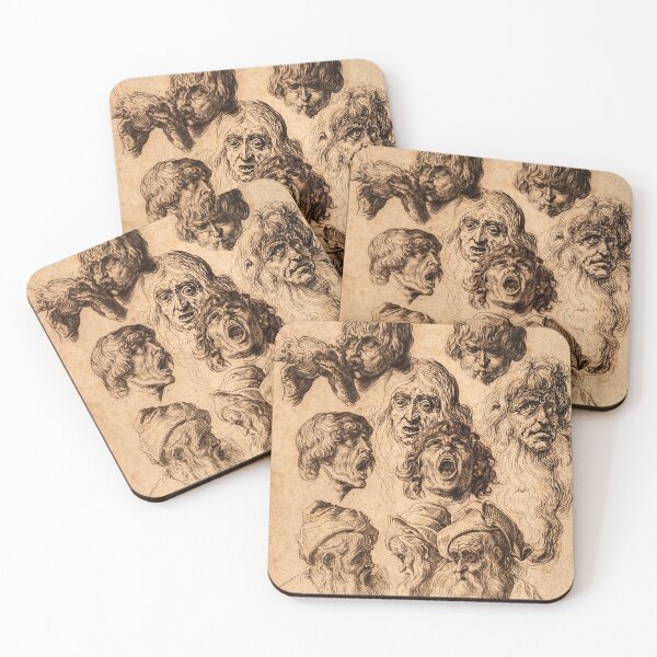Item preview, Study of Eleven Heads - Jacques de Gheyn II - Northern Mannerism designed and sold by Geekcore666.