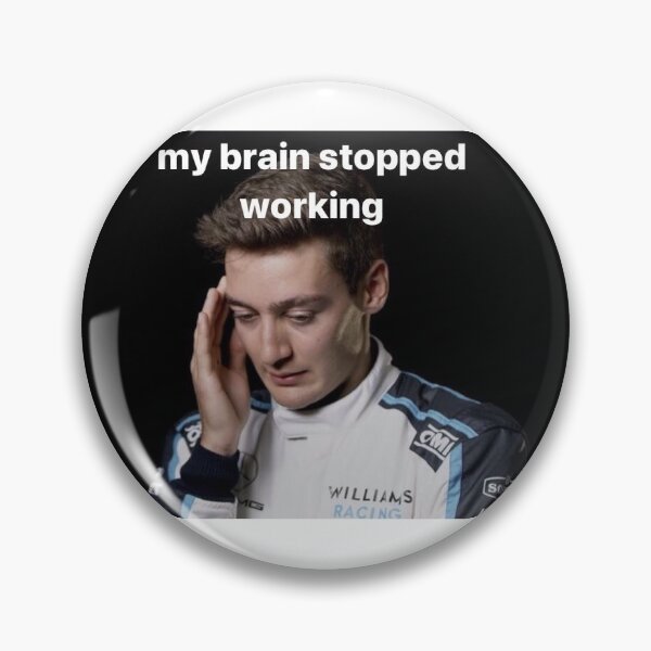 Item preview, George Russell Formula One Reaction Meme Sticker designed and sold by formula1memes.
