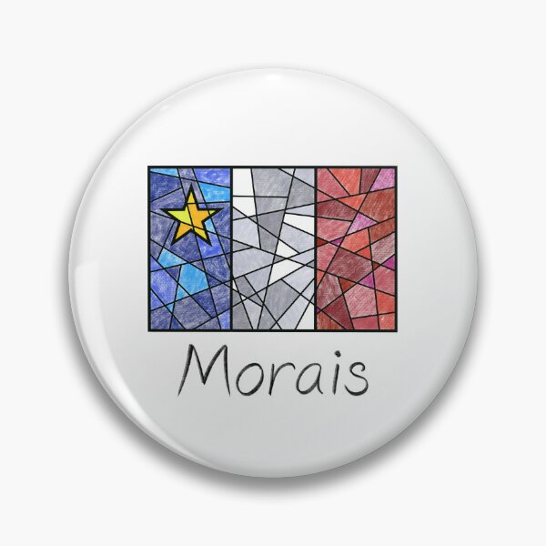 Item preview, Acadian Flag pastel mosaic Morais - Drapeau acadien mosaïque pastel vitrail Morais designed and sold by ColoursOfFrance.