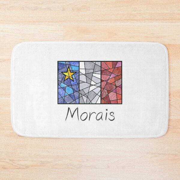Item preview, Acadian Flag pastel mosaic Morais - Drapeau acadien mosaïque pastel vitrail Morais designed and sold by ColoursOfFrance.