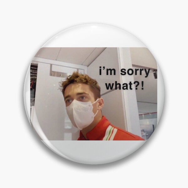 Item preview, Charles Leclerc Formula One Reaction Meme Sticker designed and sold by formula1memes.