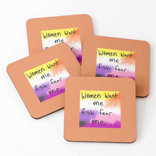 Item preview, Nonbinary Lesbian Pride Flag Enby Sapphic WlW wlw Trans Transgender Meme Women Want Me Fish Fear Me designed and sold by Spell-the-Bee.