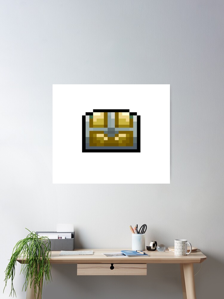 Terraria Gold Chest Sticker by Zero .