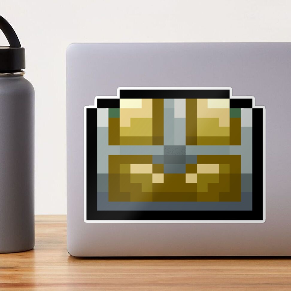 Terraria Gold Chest Sticker by Zero .