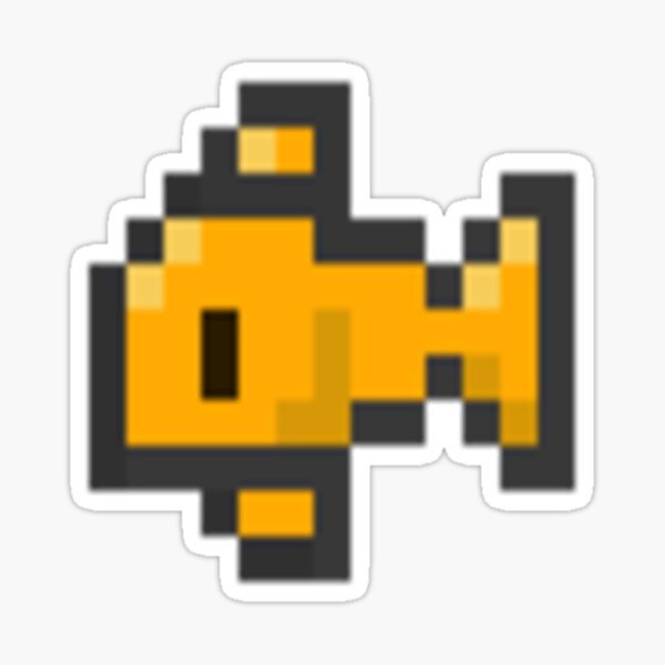 Terraria Goldfish Sticker By Hansfriedrich6 Redbubble   St,small,507x507 Pad,600x600,f8f8f8 