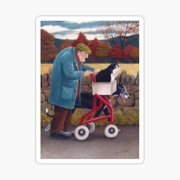 Sidney with Speedy Cat & Rocket Dog. (all retired) Sticker