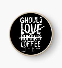 Ghouls lieben Kaffee Uhr