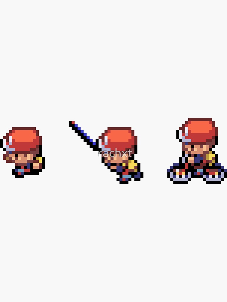 Red 3 Pixel Sprites | Sticker