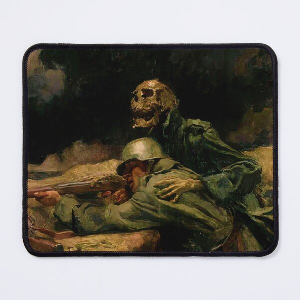 Vista previa del artículo con la obra «La muerte dirige la bala de Hans Larwin», diseñado y vendido por AestheticsXarts.