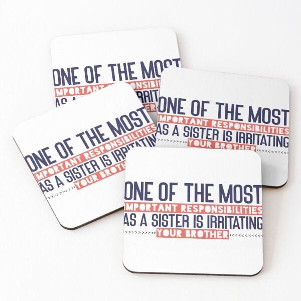 Item preview, One of the most important responsibilities as a sister is irritating your brother designed and sold by Badrart.
