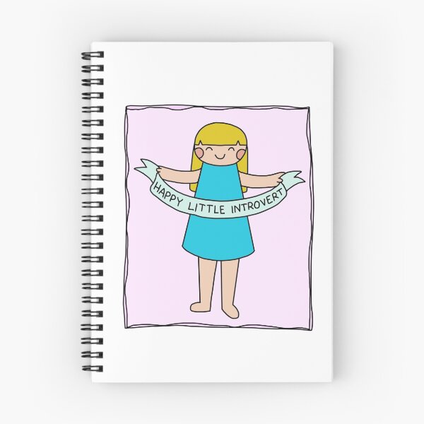 Item preview, Happy Little Introvert Girl #4 designed and sold by Introvert Doodles.