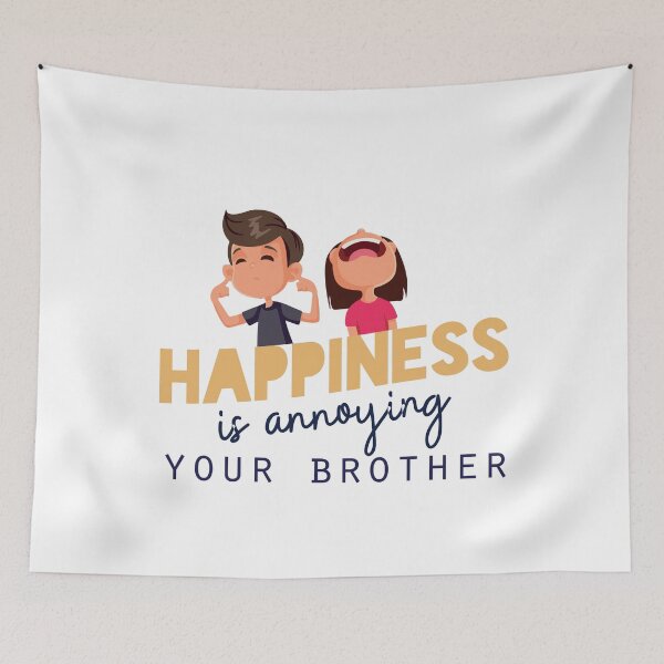 Item preview, Happiness is annoying your brother designed and sold by Badrart.