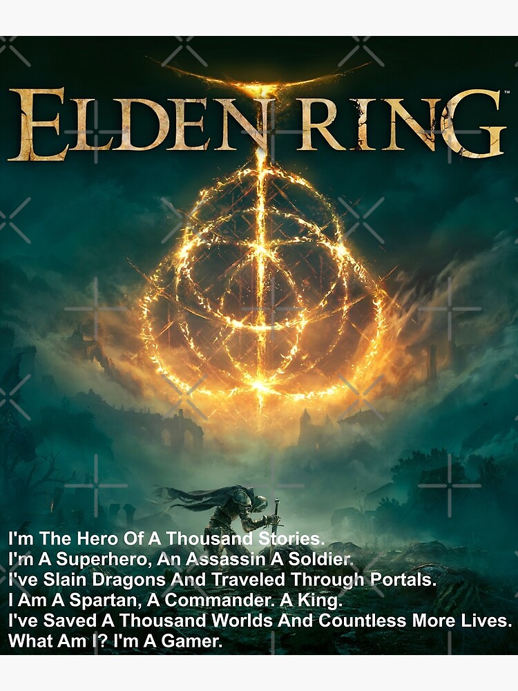 Elden Ring Posters Elden Ring Gamer Quotes Posters Canvas sold by Sarah ...