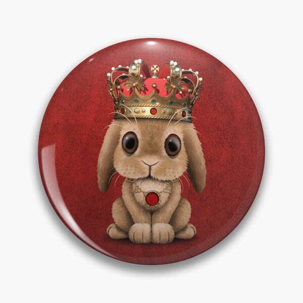 Item preview, Cute Royal Bunny Wearing Crown  designed and sold by JeffBartels.