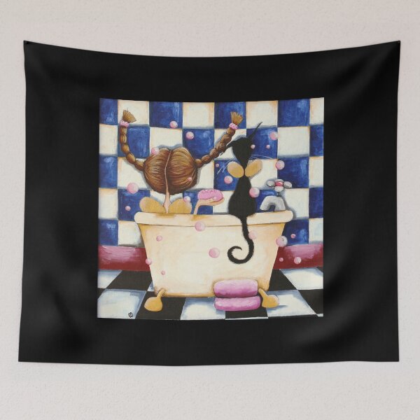 Item preview, Bathtime Angels Canvas Print designed and sold by naturealvar.