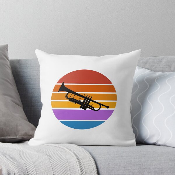 Item preview, Vintage Sunset Trumpet  - Trumpeter Retro Colors designed and sold by Inspirationmotivation.