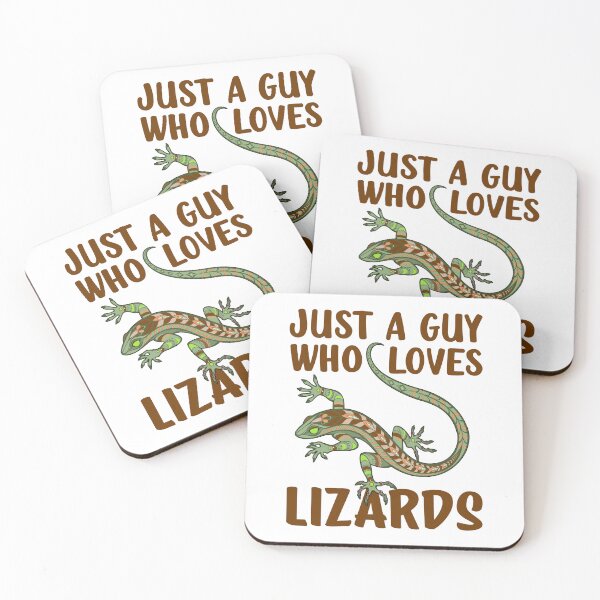Item preview, Just A Guy Who Loves Lizards Funny Quote For Lizard Lover  designed and sold by Bad Kitty Designz.