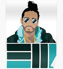 Russ Flat Cartoon Poster